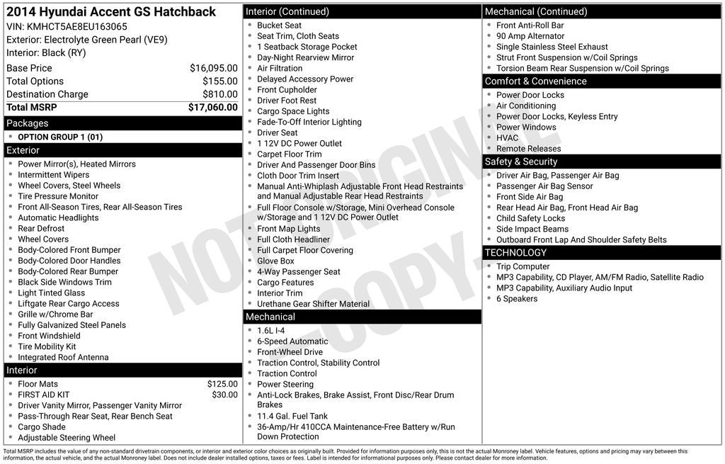 2014 Hyundai Accent GS