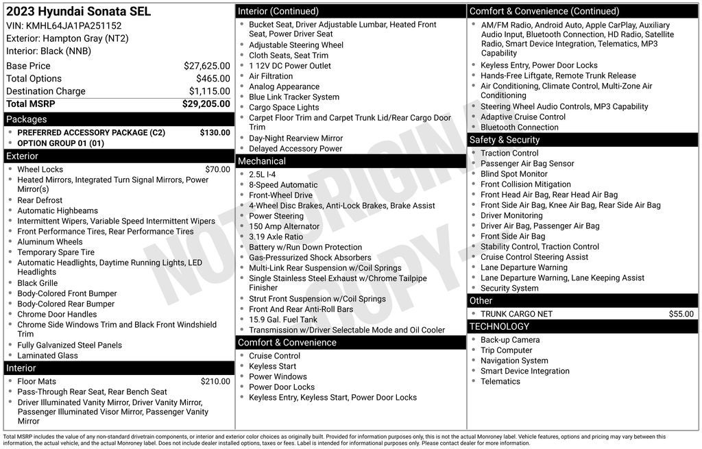 2023 Hyundai Sonata SEL