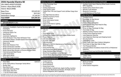 2026 Hyundai Elantra SE