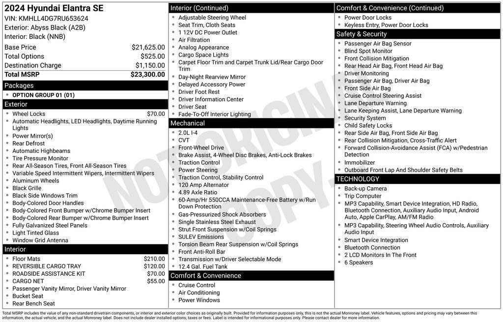 2024 Hyundai Elantra SE