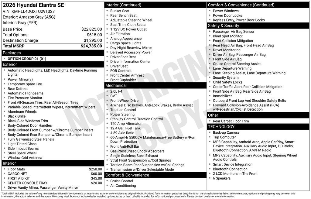 2026 Hyundai Elantra SE