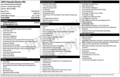 2023 Hyundai Elantra SEL