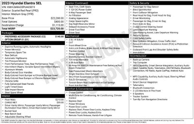 2023 Hyundai Elantra SEL