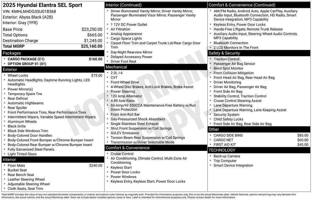 2025 Hyundai Elantra SEL Sport