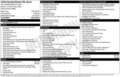 2026 Hyundai Elantra SEL Sport