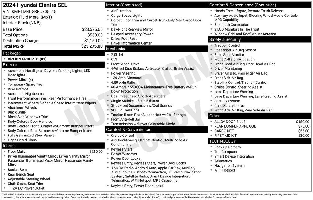 2024 Hyundai Elantra SEL