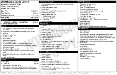 2023 Hyundai Elantra Limited