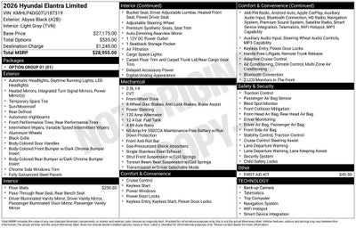 2026 Hyundai Elantra Limited