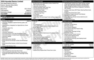2026 Hyundai Elantra Limited