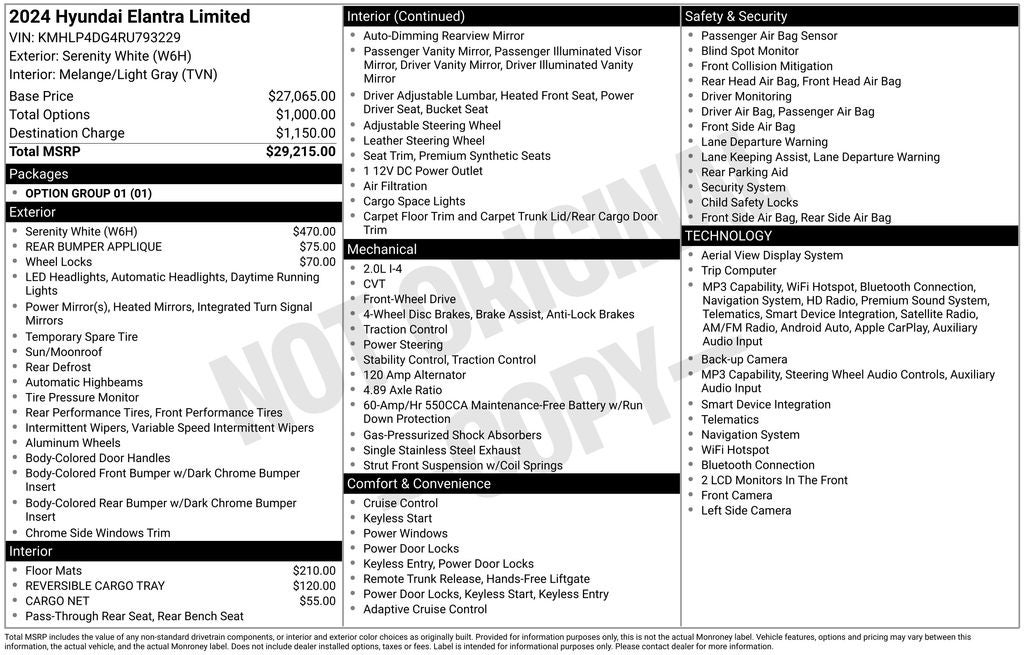 2024 Hyundai Elantra Limited