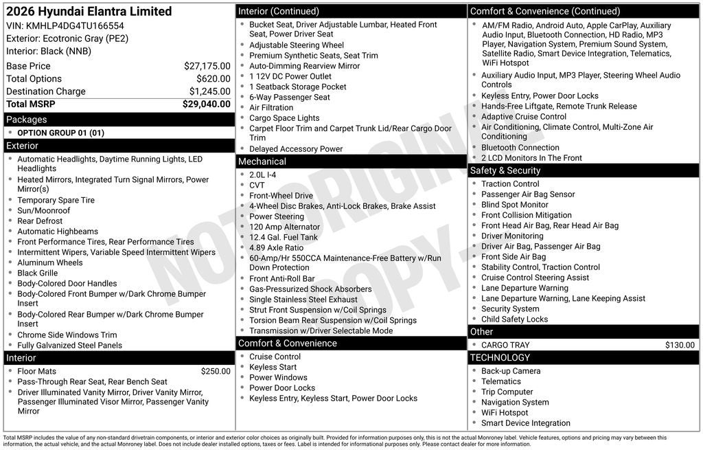 2026 Hyundai Elantra Limited