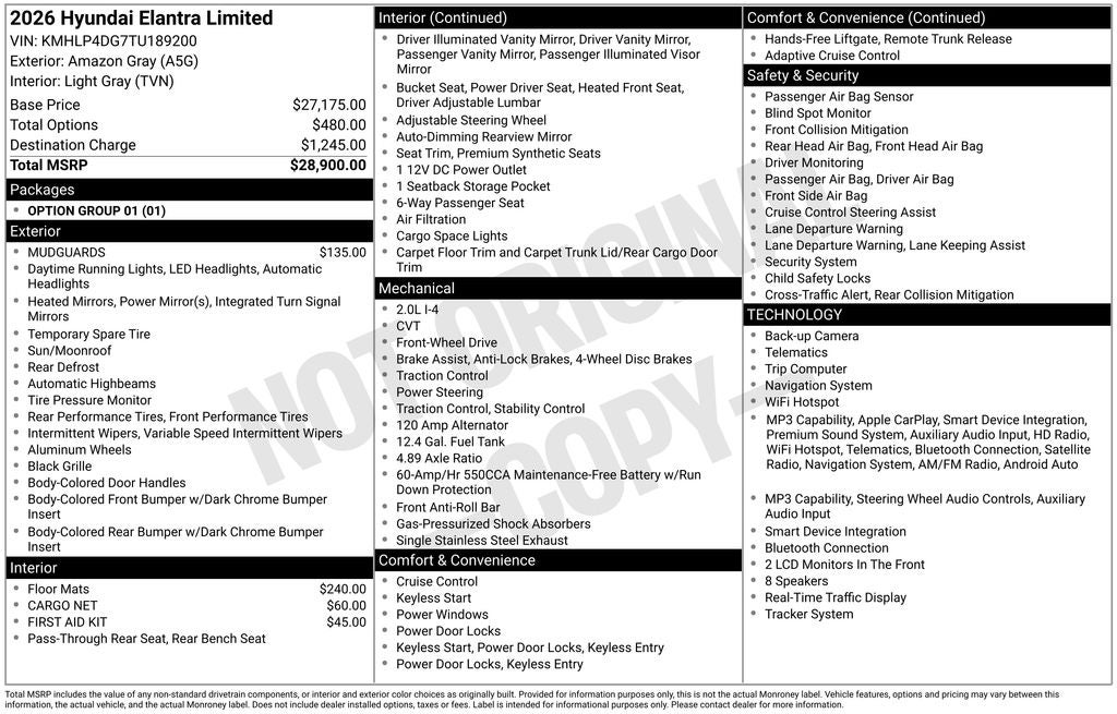 2026 Hyundai Elantra Limited