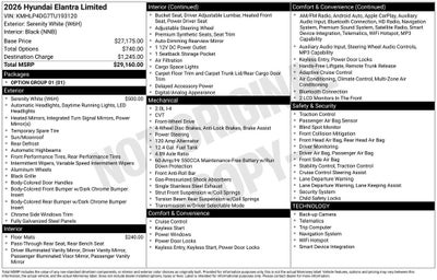 2026 Hyundai Elantra Limited