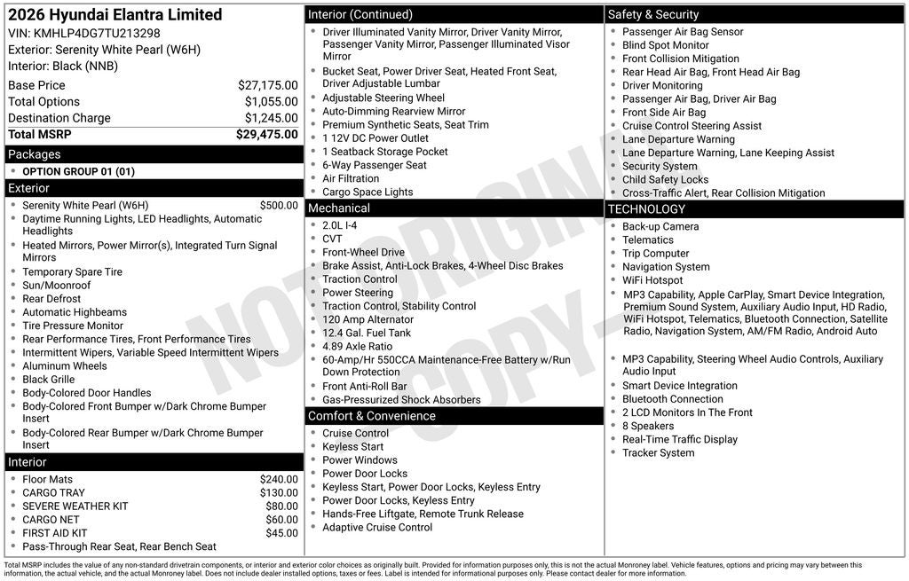 2026 Hyundai Elantra Limited
