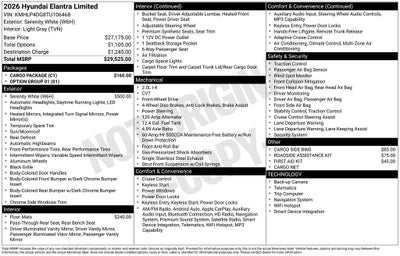 2026 Hyundai Elantra Limited