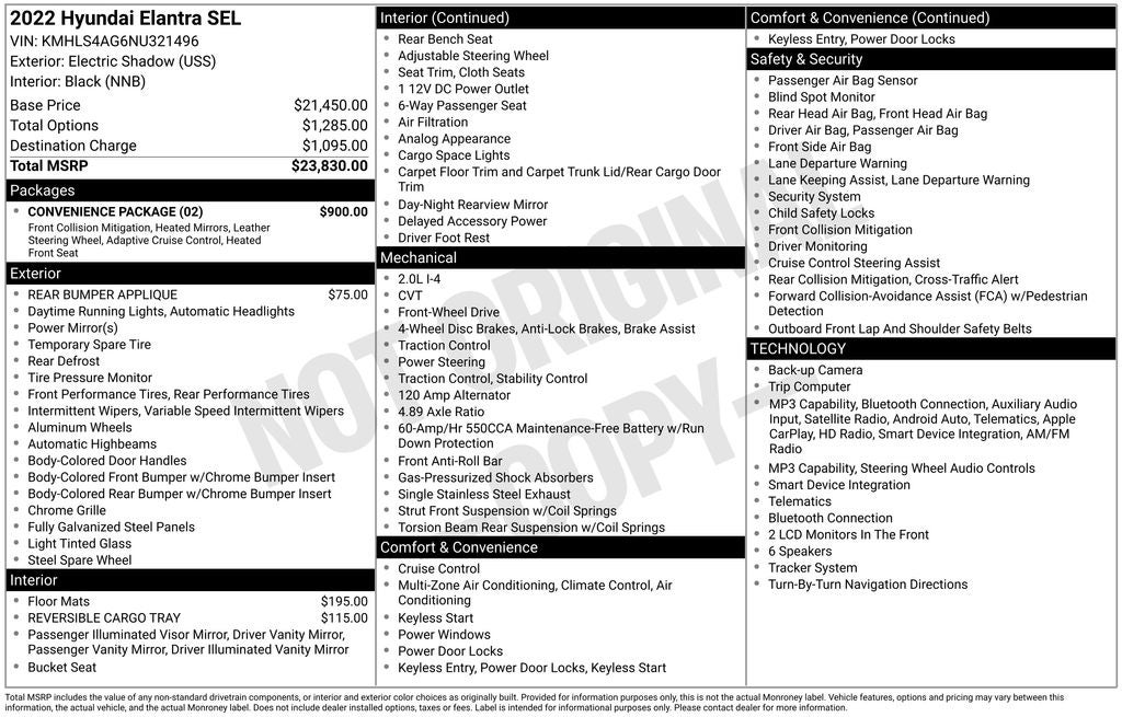 2022 Hyundai Elantra SEL
