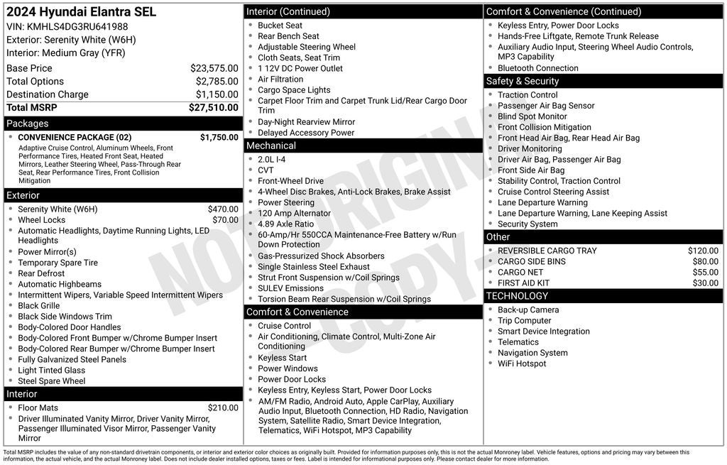 2024 Hyundai Elantra SEL