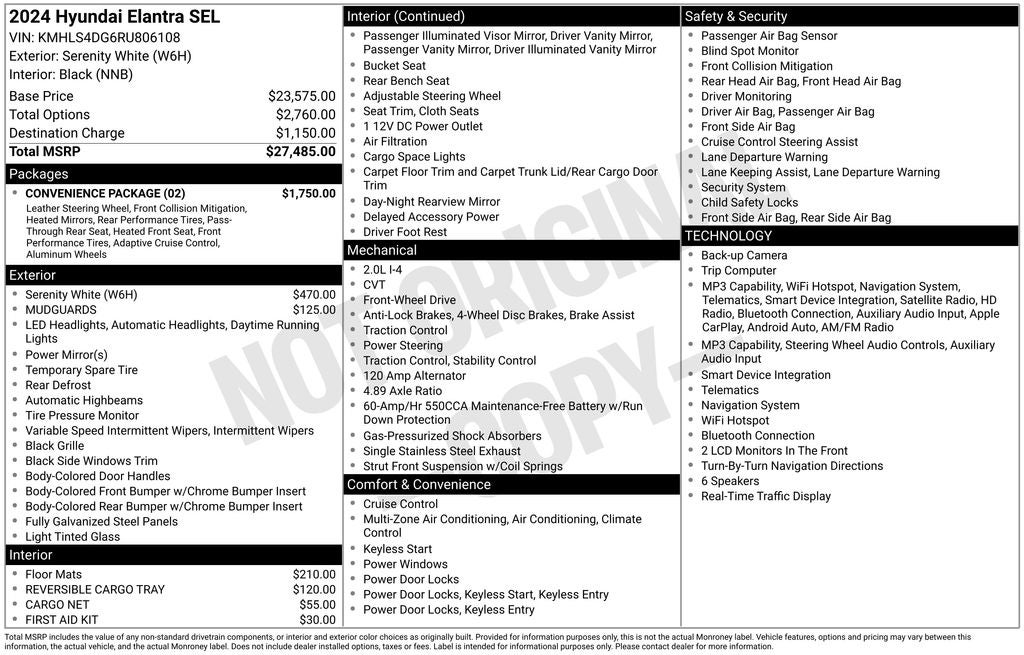 2024 Hyundai Elantra SEL