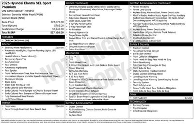 2026 Hyundai Elantra SEL Sport
