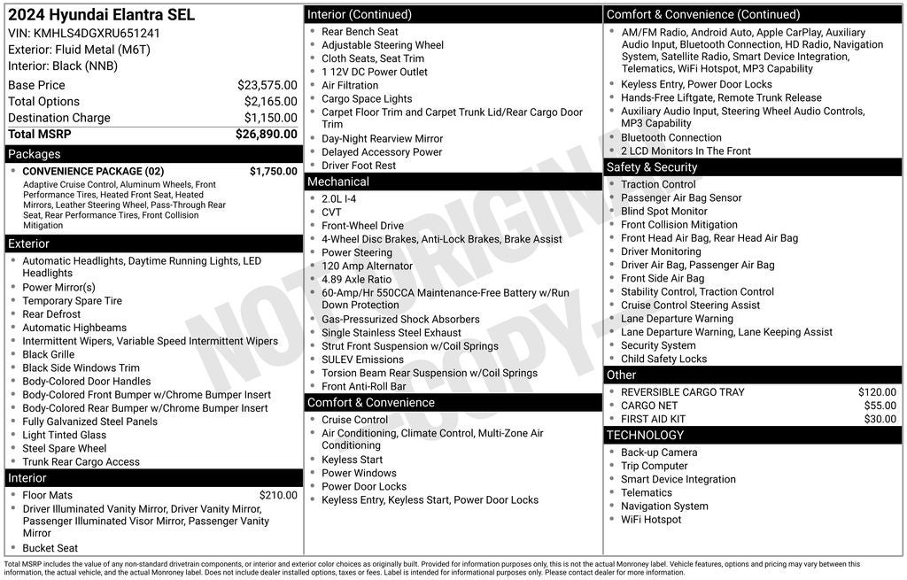 2024 Hyundai Elantra SEL