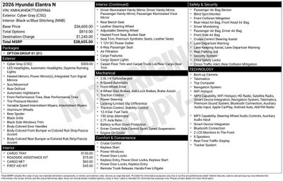 2026 Hyundai Elantra N Base