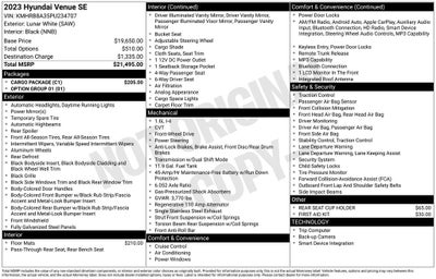 2023 Hyundai Venue SE