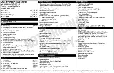 2024 Hyundai Venue Limited