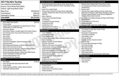 2017 Kia Niro Touring