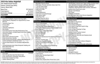 2023 Kia Seltos Nightfall