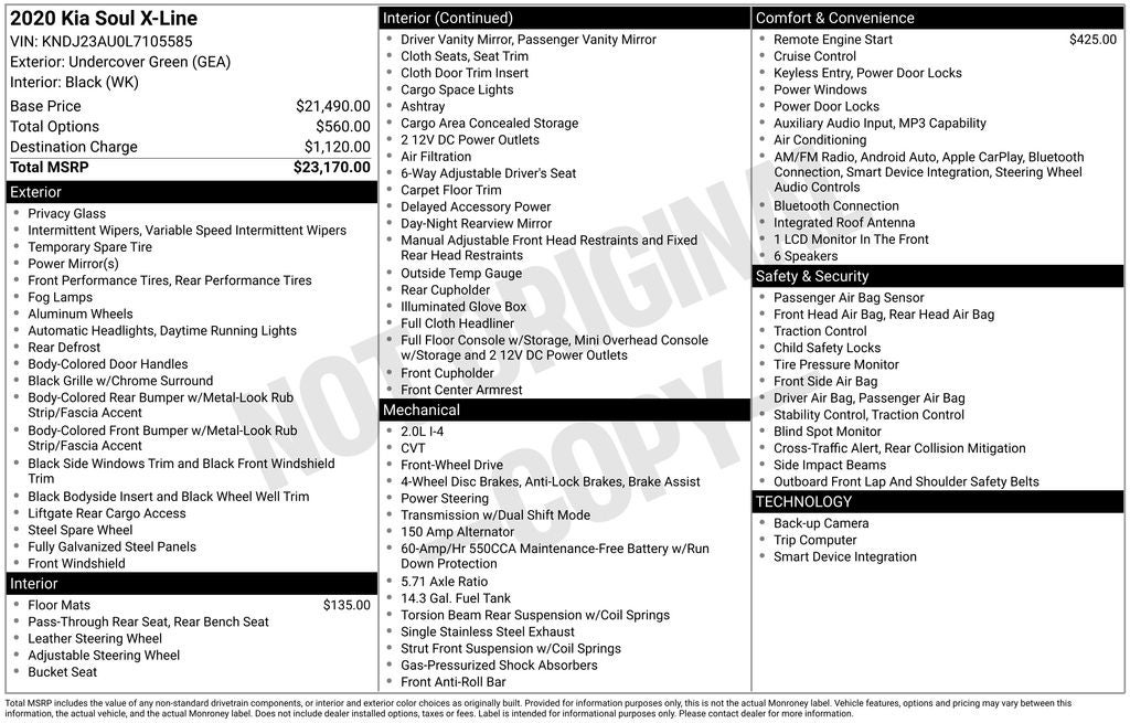 2020 Kia Soul X-Line