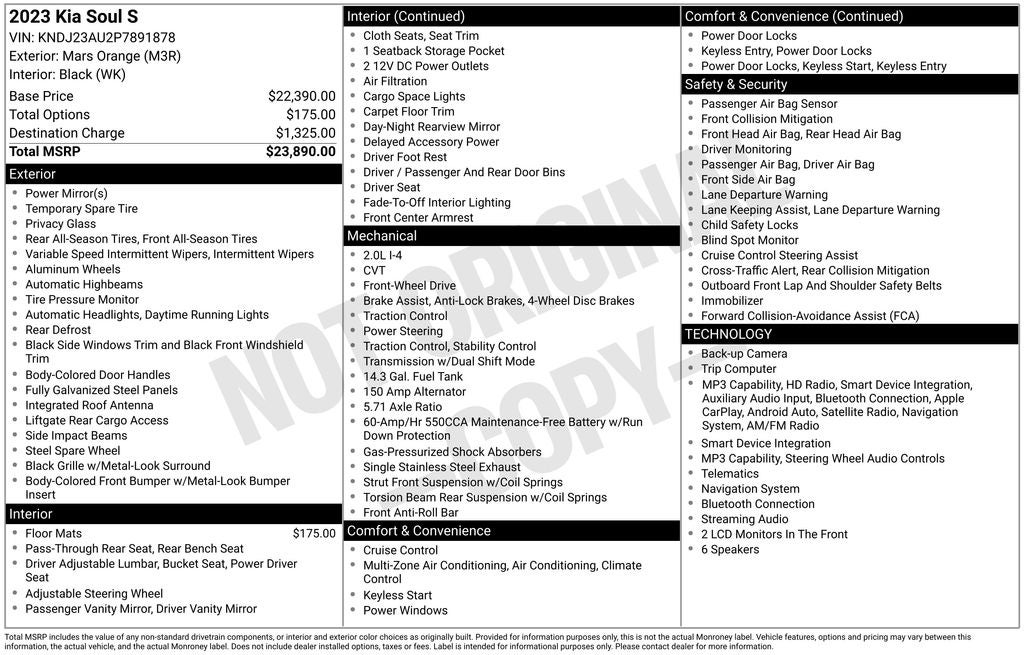 2023 Kia Soul S