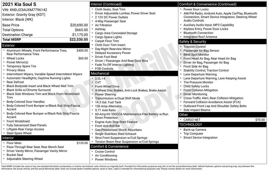2021 Kia Soul S