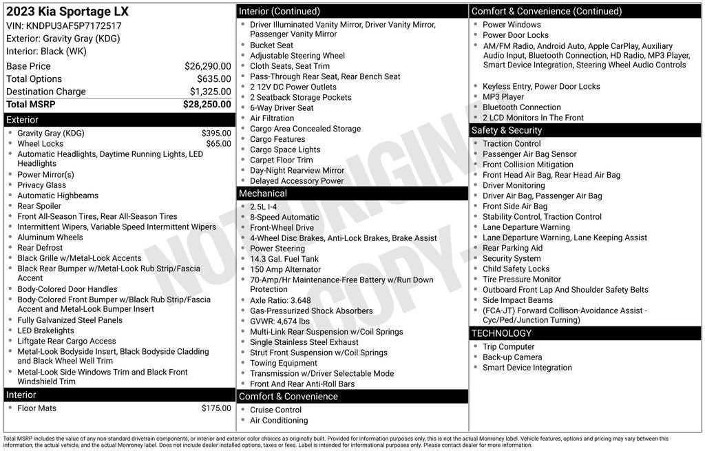 2023 Kia Sportage LX