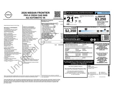 2026 Nissan Frontier PRO-X