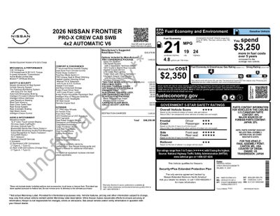 2026 Nissan Frontier PRO-X
