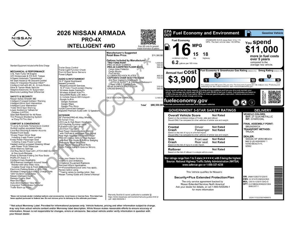 2026 Nissan Armada PRO-4X