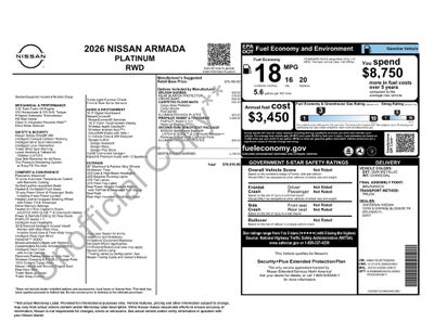 2026 Nissan Armada Platinum