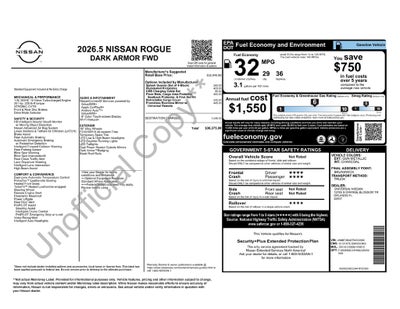 2026 Nissan Rogue Dark Armor